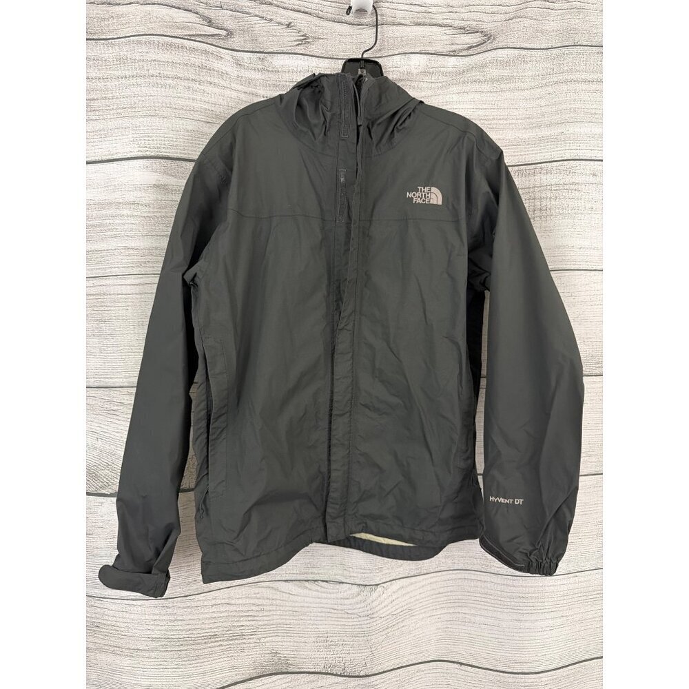 Mens The North Face HyVent DT Black Hooded Waterproof Jacket Size M